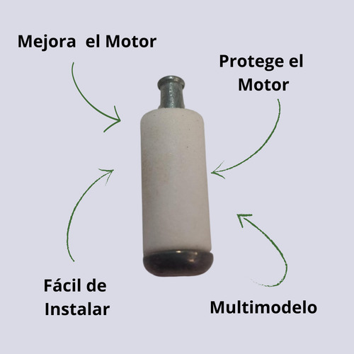 Filtro Gasolina 3/16 Crm Universal 2 Tiempos 40 Micron