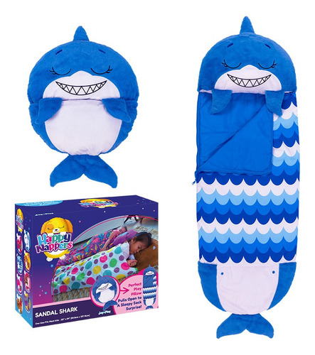 Happy Nappers Saldal El Tiburon Azul Original Para Niños 