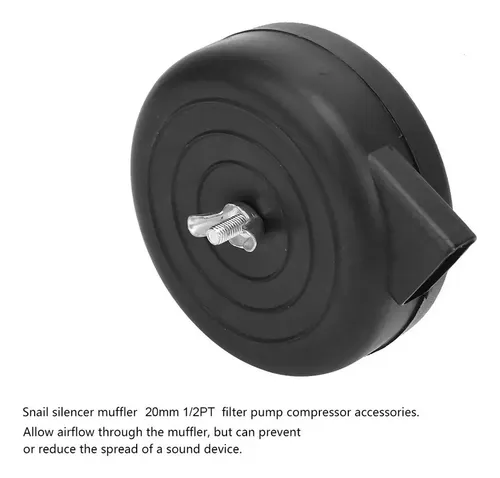 Silenciador Filtro De Aire Para Compresor – Rosca 3/4" MNPT – Carcasa Metálica – Elemento Papel