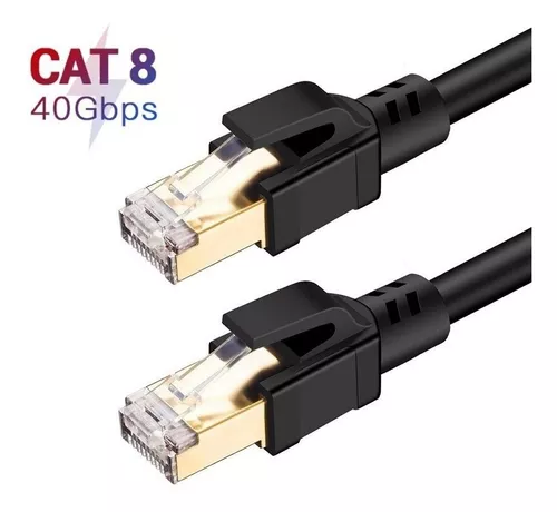 Cable utp cat 8 rj45 ethernet 3m ponchado certificado 40gbps SISDATA