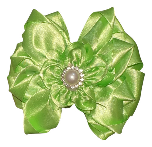Moños Para Cabello Verde Para Niñas