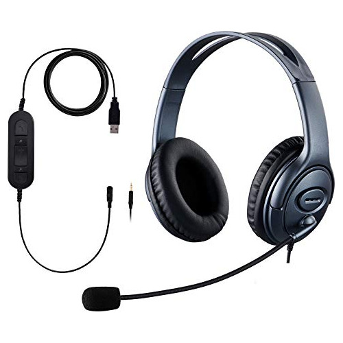 Usb Headset/ 3.5mm Computer Headset With Microphone Noi...