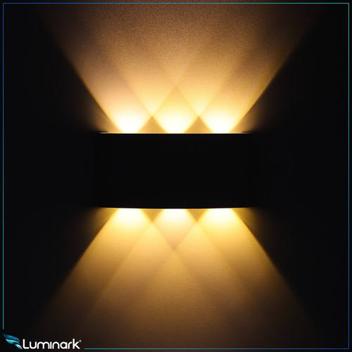 Imagem 2 de 6 de Arandela Led Slim 6 Focos Alto Padrão Externa Interna Muro