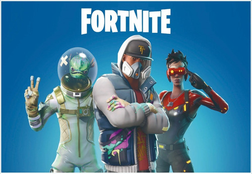 Kit Festa Fortnite Painel Poli Banner + Displays Adesivados