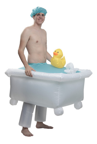 Imagen 1 de 1 de Disfraz Bañera Inflable Divertido Halloween