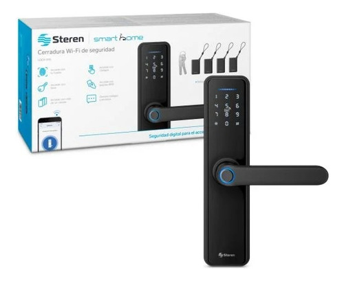 Cerradura Digital Wi-fi De Seguridad Lock-510 Version 2025 Negro