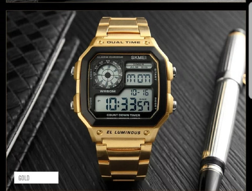 Relogio Masculino Skmei 1335 Pulseira Em Aço 50m Metros