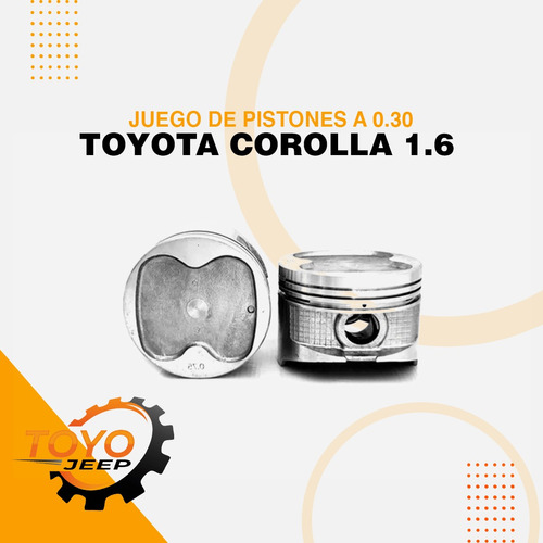 Juego De Pistones Toyota Corolla Araya Baby Camry 1.6 0.30