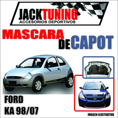 Mascara De Capot Ford Ka 98/07 En Ecocuero