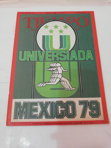 Tiempo No. 1948 Septiembre Universiada México 79