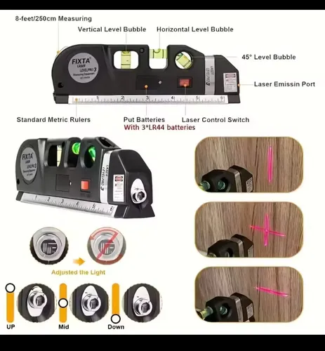 Nivelador Laser 3 En 1