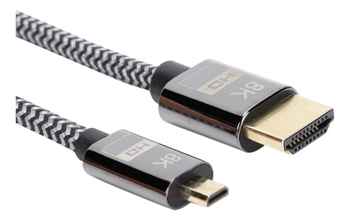 Red Trenzada De Video Hdmi De Conversión De Micro Cable Hdmi