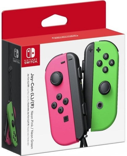 Control Nintendo Switch Joy-con Neon Verde Fucsia. Sellados