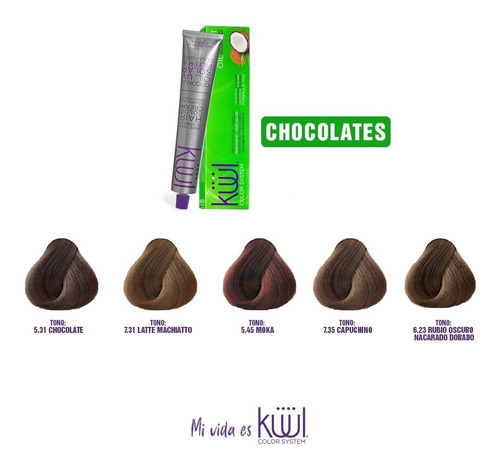 Tinte Kuul Tonos Chocolate 90ml - Kit