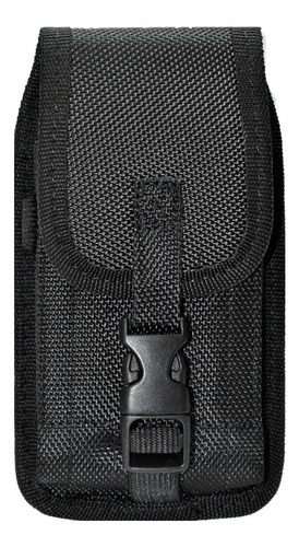 Imagen 1 de 8 de Funda Comando Negra Vertical Nylon Balistic V1 4.7 Y 5.5