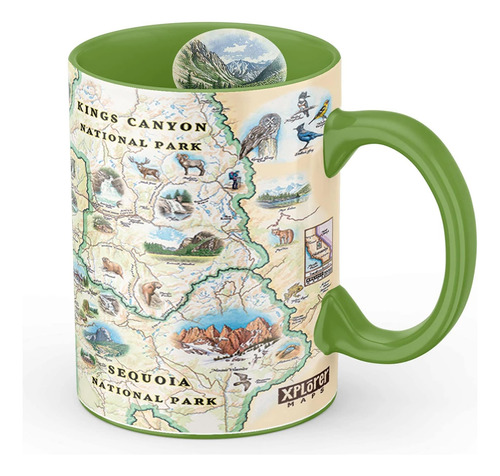Mapa De Xplorer Maps Parque Nacional Sequoia-kings Canyon Ta