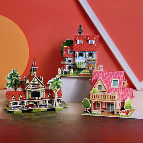 Christmas Cottage 1690, Rompecabezas De Papel En 3d, Kit De