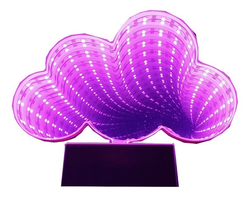 Imagem 1 de 9 de Luminária Nuvem Efeito Infinito Led A Pilha