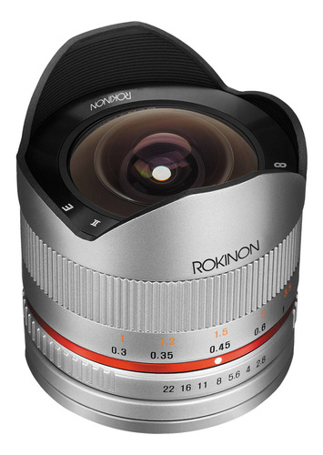 Rokinon 8mm F/2.8 Umc Fisheye Ii Lente Para Samsung Nx (silv