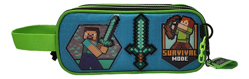 Lapicera Triple Microsoft Minecraft (creeper Steve Alex)