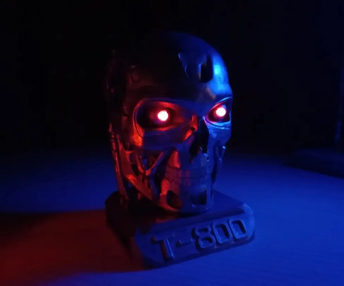 Portalápices Terminator T-800 Con Luces Led