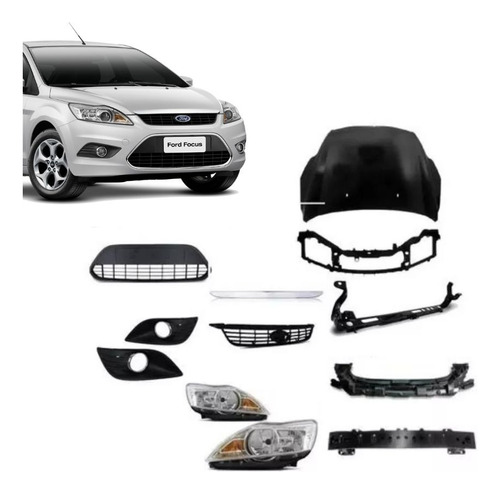 Kit Conjunto Frente Ford Focus 2009 2010 2011 2012 2013 