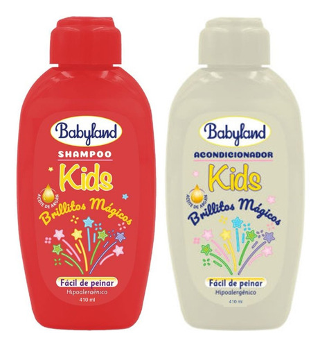 Babyland Shampoo + Acondicionador Brillitos Argan 410 Ml C/u