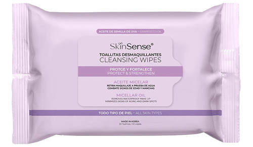 Skin Sense Toallitas Faciales Semilla De Uva Momento De Aplicación Día/noche Tipo De Piel Normal