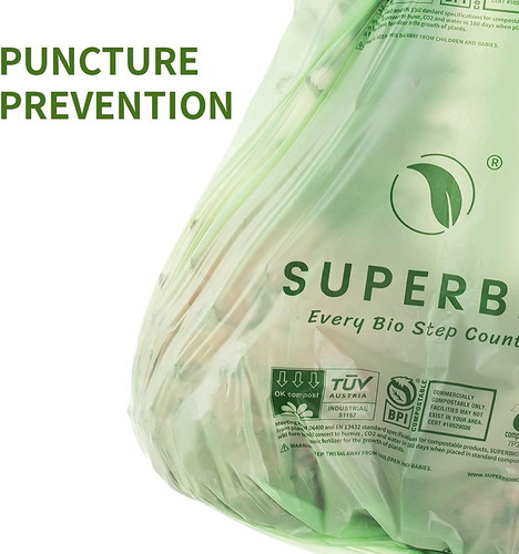 Juego De Bolsas De Basura Con Asa Superbio, Ecologicas