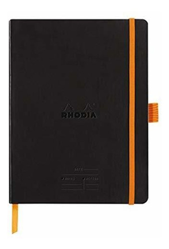 Cuaderno De Reuniones Rhodia Black 16 X 21 Cm