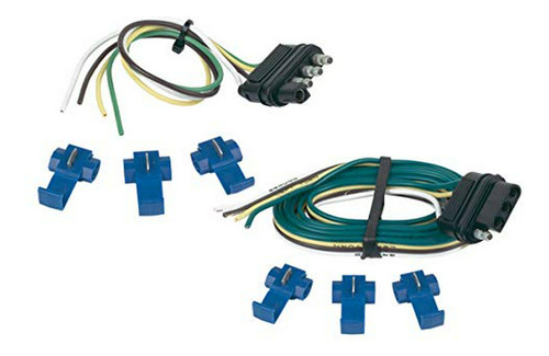 Conjunto De Conectores Planos De 4 Cables Hopkins Con Empalm