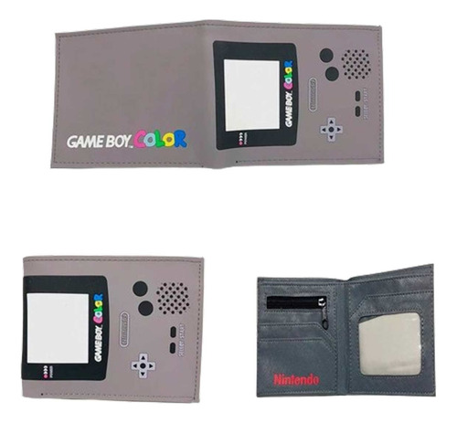 Billetera De Goma Game Boy Color Gris