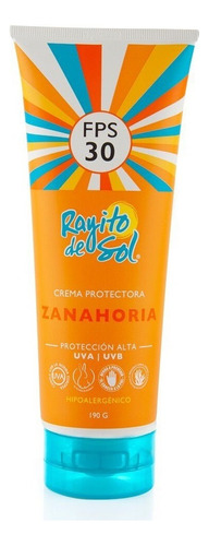 Crema protectora zanahoria Fps 30 Rayito de Sol 90gr