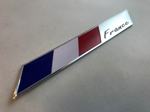 Emblema Insignia Autoadhesiva Aluminio Francia .x Udad F200