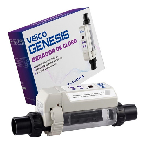 Gerador De Cloro Genesis 25 Veico Para Piscinas