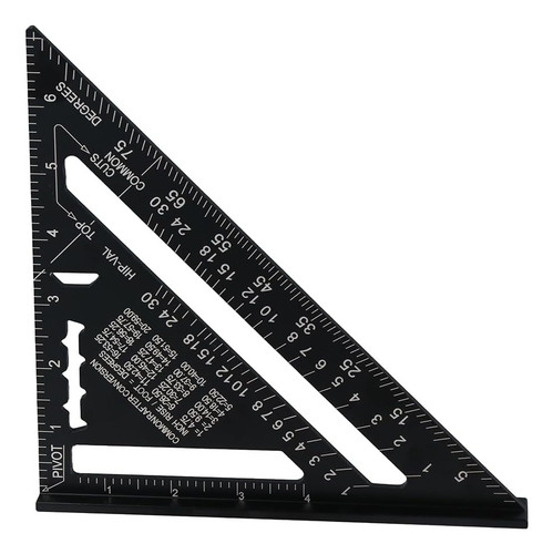 Urjumpea 7 Institución Regla Triangular De Techo 90 ° Ruler