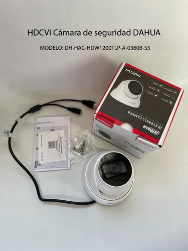 Camara Minidomo Hdcvi 2mp 3.6mm Micrófono Dahua Hdw1200tlp-a