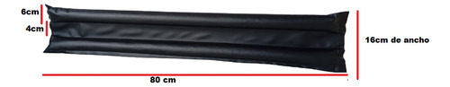 Burlete Doble Para Puertas De 80 Cm Marrón Liso