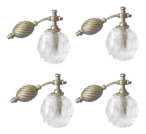 2 Garrafa De Perfume Em Miniatura Com 4 Peças Modelo De