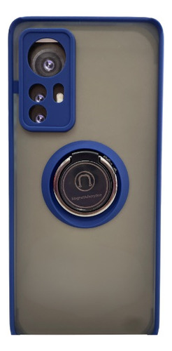 Funda Xiaomi 12x Uso Rudo Anticaidas Con Anillo Azul 12x