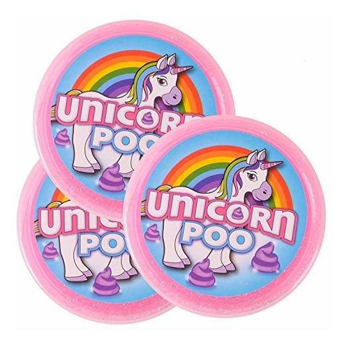 3  Mágica Poo Putty Unicornios Poo - Rosa Amp; Chispa Gbl6l