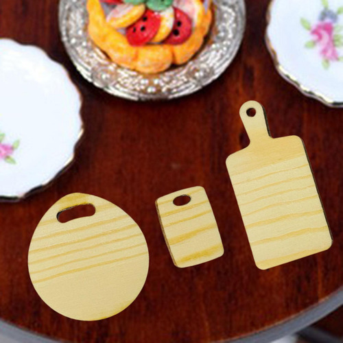 2 Mini Tabla De Cortar, Juego De Juguete De Cocina Pequeño