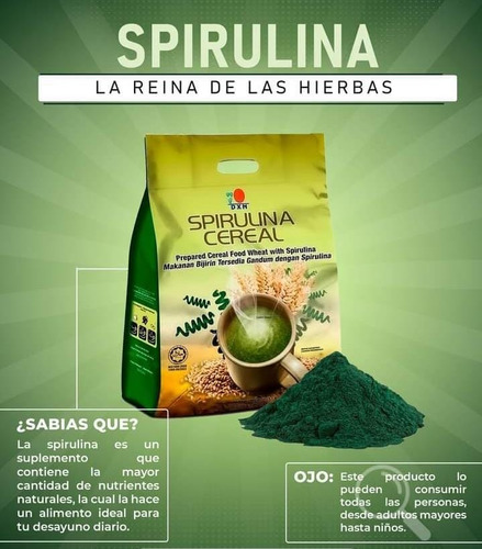Spirulina Cereal Dxn - Nutricion Completa - Anemia, Obesidad