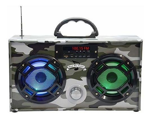  Mini Boombox Con Altavoces Led  Altavoz  Retro Con Rad...