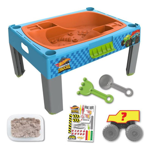 Mesa Arenero Pista Monster Trucks Color Shifters P/ Niños +3