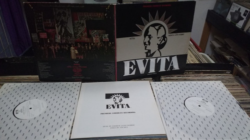 Evita Original Doble Lp + Insert`s  U S A    Lacapsula