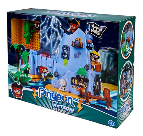 Imagen 4 de 6 de Pinypon Action Playset Isla Pirata C/fig Y Accesorios 15637