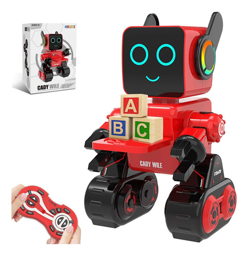 Robot Juguete Interactivo Hbuds Cady Wile Rojo Rc