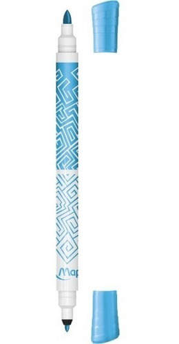 Imagen 2 de 4 de Marcadores Fibras Maped Duo Tip Doble Punta X10 Colores Edu