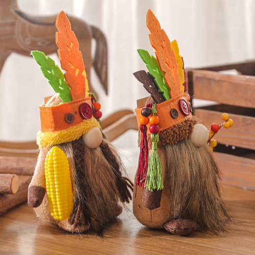Adornos De Cabeza Enana Para Decoración Otoñal De Halloween,